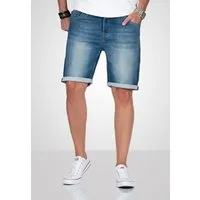 Alessandro Salvarini Shorts A. Salvarini Herren Jeans Shorts kurze Hosen mit Knopfverschluss