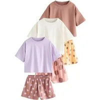Next Pyjama Kurze Schlafanzüge, 3er-Pack (6 tlg)
