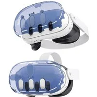 KINSI VR Brillen Hülle Meta quest3 VR crystal cover, transparente Hülle für VR-Brillen, Geeignet für Meta Quest 3 Zubehör, Quest 3 Gehäuse