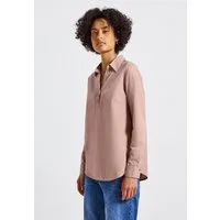 STREET ONE Hemdbluse aus reiner Baumwolle