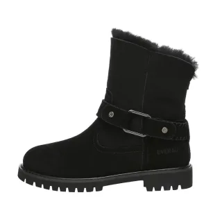 EVER AU Damen Fasan Mid Calf Fashion Stiefel - Schwarz