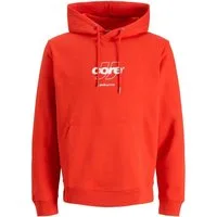 Jack & Jones Hoodie JCOCLUB FRONT PRINT SWEAT HOOD aus Baumwollmix
