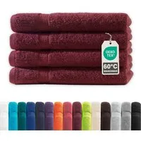 Devior Handtuch Set Frottierserie Elegance in vielen Farben, hochwertig mit 500 g/m², Handtücher - 100% Baumwolle (4-St), 50x100 cm, saugstark, schnelltrocknend, pflegeleicht & geruchsneutral