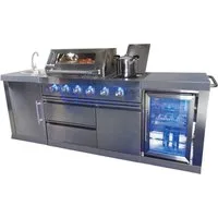 Buschbeck Outdoor-Küche »Oxford« mit Gasgrill und Kühlschrank, BxTxH: 245x60x119 cm