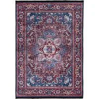 Mazovia Orientteppich Orientalisch Vintage Teppich Traditioneller Orient Teppich, 80 x 150 cm, Kurflor, Waschbar in Waschmaschine, Höhe 5 mm, Rutschfest