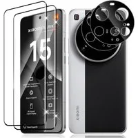 SmartUP Displayschutzglas 2X Schutzglas für Xiaomi 15 Ultra Panzerfolie Display Kamera Full 3D für Für Xiaomi 15 Ultra, kompletter Rundumschutz