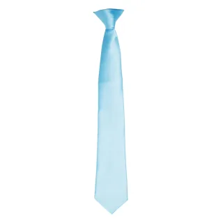 Premier Colours Herren Satin Clip Krawatte (Türkis)