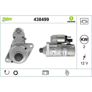 Valeo Anlasser 2,0 kW Audi Seat Skoda VW 438499