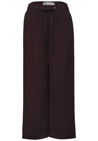 Street One - 7/8 High Waist Wide Leg Hose im Loose Fit - Gr. - 7