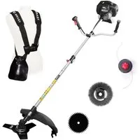 BRAST Benzin-Motorsense Multitool Freischneider Rasentrimmer Benzin, 2,2 kW (3,0 PS), TÜV geprüft, 2in1 Funktion, inkl. Drahtbürste