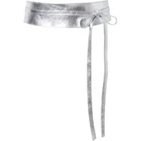 Ulla Popken Hüftgürtel Bindegürtel Metallic-Optik
