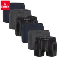 Gomati Boxershorts Herren Seamless Pants (6er Pack) Microfaser-Elasthan Boxershorts