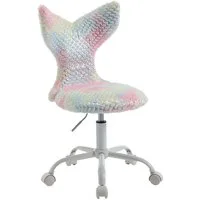 WAHSON OFFICE CHAIRS Kinderstuhl aus Kunstfell höhenverstellbar drehbar Kinderschreibtischstuhl