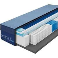 Taschenfederkernmatratze Onebed MAX 27 cm H4 TPE-Gitter – 90x200 140x200 160x200, Onebed, 27 cm hoch, 7-Zonen für Druckentlastung und kühles Schlafklima