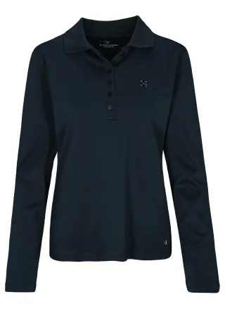CLARINA - NOS Poloshirt, 1/1 Arm, uni 623 marine - Gr. - 38