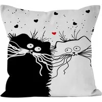 maDDma Dekokissen 1 Kissenhülle Katzenfreund, Motiv Katze 2