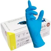 GUARD 5 Einweghandschuhe 200er Box blaue Einweghandschuhe GROSSPACKUNG (Art.112008) beidseitig tragbar, puderfrei