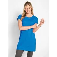 bonprix Longshirt bequeme Passform, lang, aus reiner Baumwolle