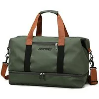 ibettertec Reisetasche Fitnesstasche,Sporttasche,Große Umhängetasche mit Schuhfach&Nassfach (Atmungsaktiv, wasserdicht, verschleißfest, großes Fassungsvermögen), Schultergurt, für Yoga, Schwimmen, Tourismus, Fitness