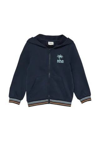 s.Oliver - Sweatshirt Jacke blau - Gr. - 134