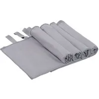 OTTO home Handtücher Leoa, diverse Größen, Sporthandtuch, Reisehandtuch, Strandtuch, Microfaser (Set, 4-St), sehr leicht, kompakt, schnelltrocknend, Mikrofaser mit Kontrastnaht