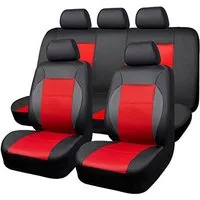 GarveeMore Autositzbezug 9teilige Autositzbezüge aus PU Universalgröße