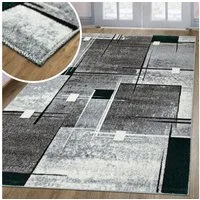 OTTO home Teppich Deblin, rechteckig, Höhe: 9 mm, weicher Flor, Kurzflor, Karo-Design, modern, geometrisches Muster