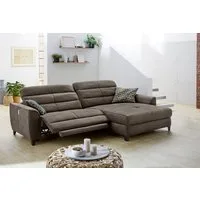 Jockenhöfer Gruppe Ecksofa Double One L-Form, B: 288 cm, 2x120 cm breite, elektr. Relaxfunktionen, Kopfteilverstellung, USB-Anschluss & Zierkissen