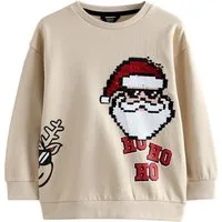 Next Sweater Sweatshirt mit weihnachtlichem Motiv (1-tlg)