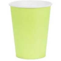partydeco Hängedekoration Pappbecher 250ml/6 Stk., Unifarben