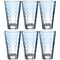 LEONARDO Longdrinkglas OPTIC, 6-tlg., Glas, 300 ml, 6-teilig