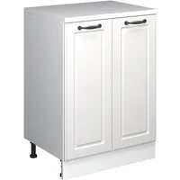 Vicco Kommode Rion, Weiß Landhaus/Weiß, 60 x 46 cm ohne Schräge mit 2 Türen