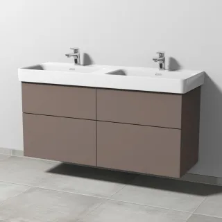 Sanipa 3way Waschtischunterbau zu Laufen Pro S Waschtisch mit 4 Auszügen, Taupe-Matt SP7711T