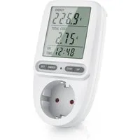 BEARWARE Energiekostenmessgerät max. 3680 W, Strommesser, Stromverbrauchszähler, Stromkostenmessgerät, Steckdose Stromzähler