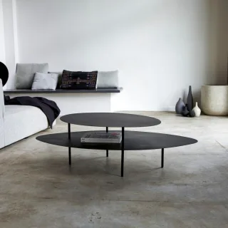 Couchtisch aus lackiertem Metall 120x70 Judit