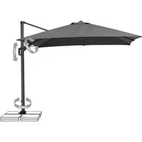 Schneider Schirme Ampelschirm Schneider Ampelschirm Sonnenschirm Rhodos Twist 300x300 cm anthrazit