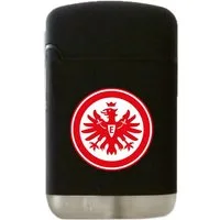 Eintracht Frankfurt Feuerzeug Easy Torch Jet Sturmfeuerzeug schwarz mit Logo, Fussball Lizenzprodukt Fanartikel Eintracht Frankfurt