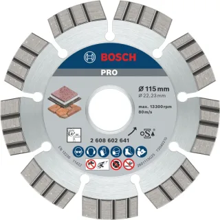 Bosch PRO Diamanttrennscheibe Best for Stone - 2608602641