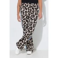 Angel of Style Funktionshose Sweathose weites gerades Bein Leomuster