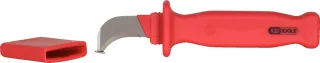 KS Tools Kabelmesser mit Schutzisolierung und Hakenklinge, 200mm - 117.1296