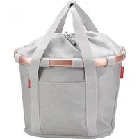 Asista Fahrradkorb KLICKfix Bikebasket Reisenthel twist sky rose - Fahrradkorb 28x26x35 c
