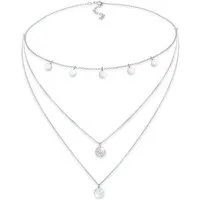 Elli Choker Kreis Rund Coin Layer Organic Vintage 925 Silber