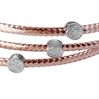 Orphelia Damen-Armband aus 925er Sterlingsilber, Rosé, ZA-7414
