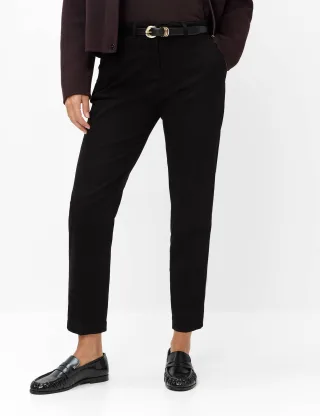 Brax Damen Chino Style MARON S BLACK, schwarz, Gr. 42K