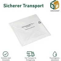 Matratzenschutzbezug Matratzenhülle Typ 1 BB-Verpackungen, 1300 x 2350 mm, robust, reißfest 30 my