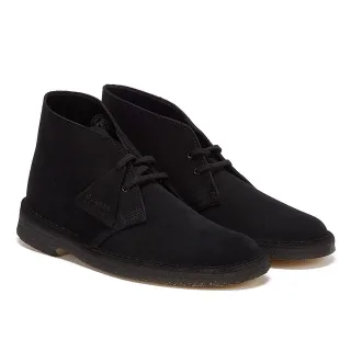 Clarks Originals Desert Wildleder Herren Schwarz Stiefel