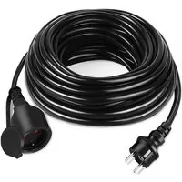 FIVMEN Verlängerungskabel mit Schutzkappe Outdoor, Einsatz Verlängerungskabel, (1000 cm), für den Außenbereichm, Verlängerung Stromkabel 3500W