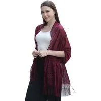 Zaewry Modeschal Stola Für Abendkleid Festlich Spitzenschal Mit Fransen, Für Sommer und Frühling