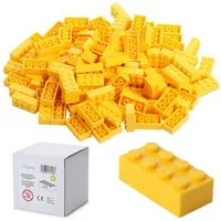 Katara 120 Steckbausteine 4x2 Noppen, Spielzeug Konstruktionsspielsteine, (Packung), 100% Kompatibel Sluban, Papimax, Q-Bricks, LEGO®