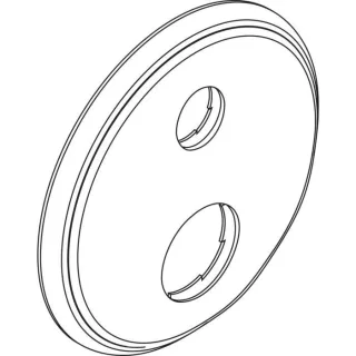 hansgrohe Rosette Axor Montreux Thermostat UP 98668000 Ab-/Umstellventil chrom beschr.